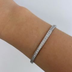 Zirkon Taşlı İthal Kelepçe 17cm