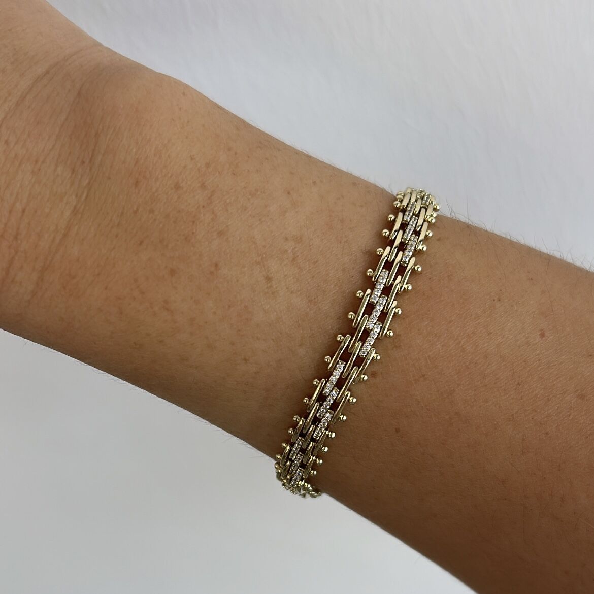 Vip Seri Taşlı Ray Bileklik 19 cm