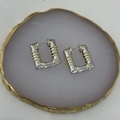 Özel Seri Köşeli Küpe 2cm