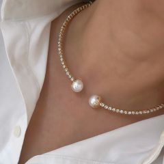 Özel Seri İncili Choker Kolye