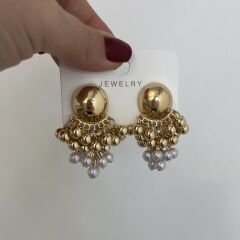 Özel Seri  Toplu İncili Küpe 5cm