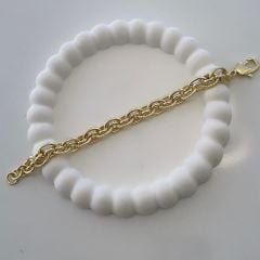 Özel Seri Tırtıklı Zincir Bileklik 19cm