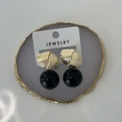 Özel Seri Siyah Toplu Küpe