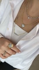 Özel Seri Taşlı Ataç Kolye 65cm