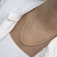 Vip Seri 14k Gold Burgu Kolye 50cm