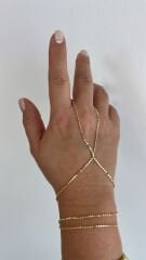 Özel Seri 14K Gold İnce Ezme Zincir Şahmeran