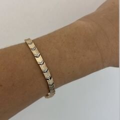 Vip Taşlı Plaka Bileklik 19 cm