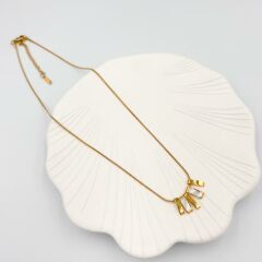 Çelik Sedefli Kolye 50 cm