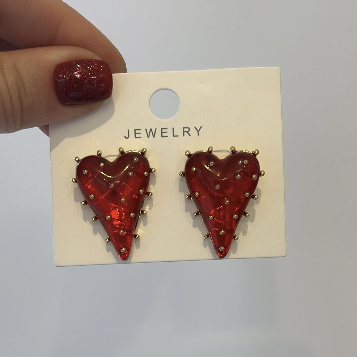 Özel Seri Kalpli Toplu Küpe 4 cm