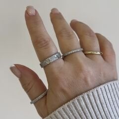 Özel Seri Zirkon Taşlı Çoklu Yüzük