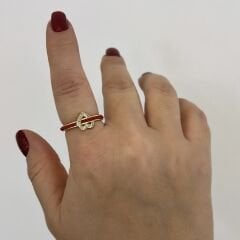 Özel Seri Kalpli Yüzük Ayarlı