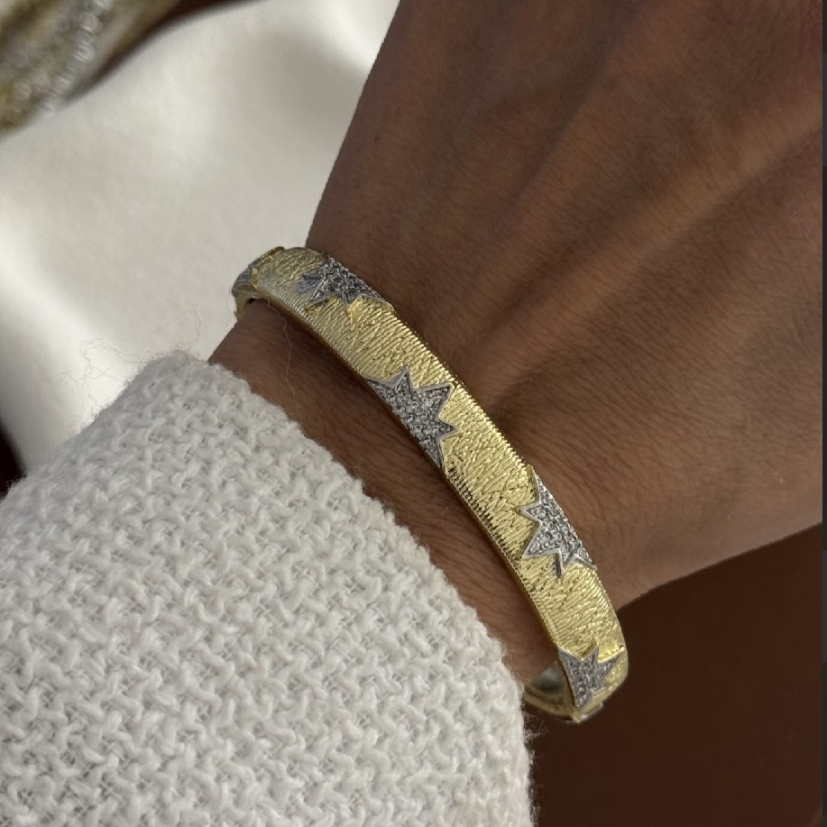 Özel Seri Zirkon Taşlı İthal Kelepçe 17cm