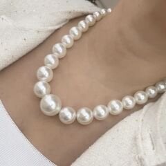 Özel Seri Büyük İncili Kolye 50cm