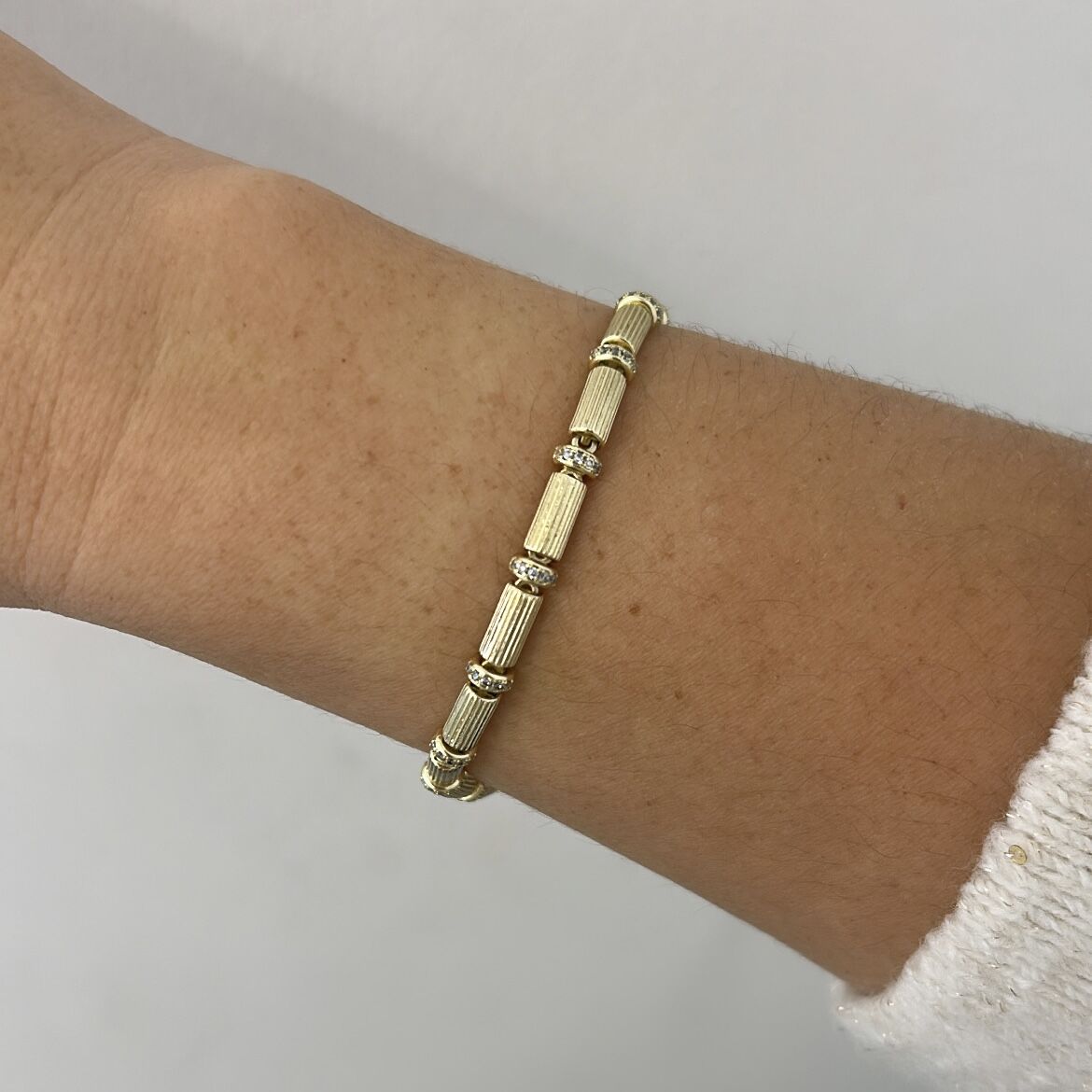 Özel Seri Taşlı Plaka Bileklik 18cm