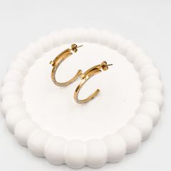 Çelik Çivi Halka Küpe 3cm