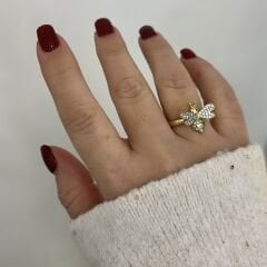 Özel Seri Zirkon Taşlı Arı Yüzük (AYARLI)