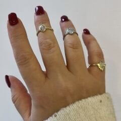 Özel Seri Sedefli Eklem ve Serçe Parmak Yüzük (ayarlı)