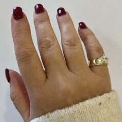 Özel Seri Baget Taşlı Serçe Parmak Yüzüğü (ayarlı)