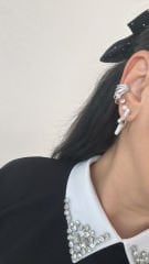Özel Seri Zirkon Taşlı Yıldız Küpe 2,5cm