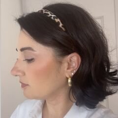 Leopar Desen Taç 1,5cm