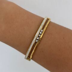 Çelik Taşlı Mess Kelepçe 17cm