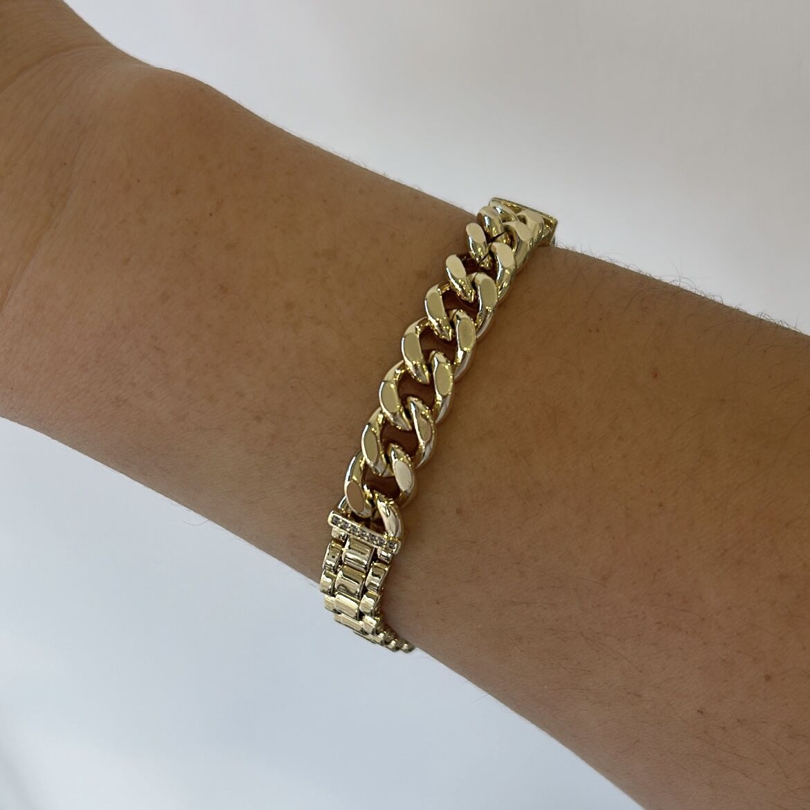 Vip Seri 14K Gold Zincir Bileklik 19cm