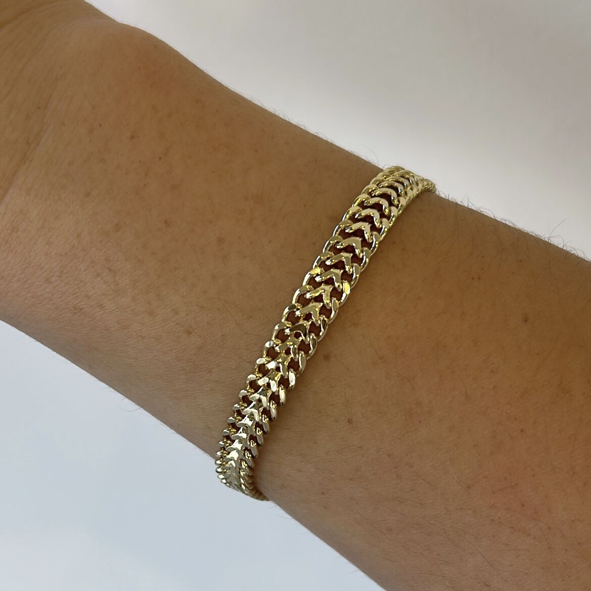 Vip Seri 14K Gold Hasır Bileklik 18cm