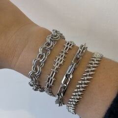 Vip Seri Halkalı Zincir Bileklik 19cm