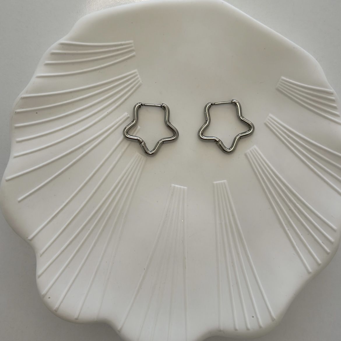 Çelik Yıldız Küpe 2cm