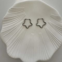 Çelik Yıldız Küpe 2cm