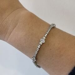 Vip Seri Zirkon Taşlı Pırlanta  Montür Su Yolu 20cm