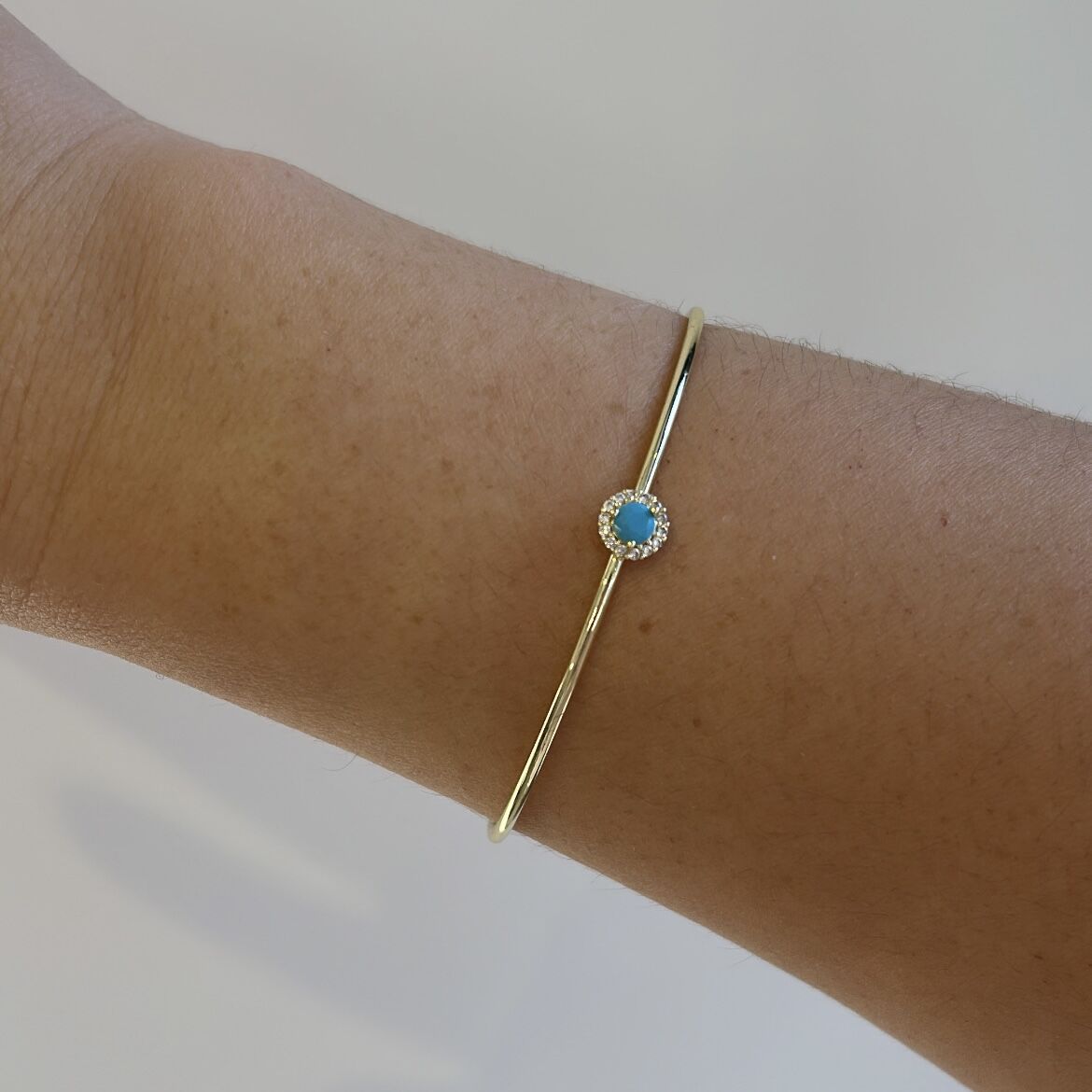 Özel Seri Mavi Taşlı Kelepçe (ayarlı)