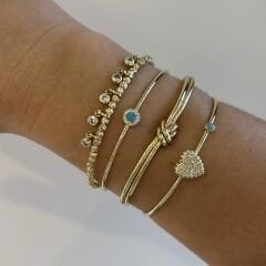 Özel Seri Mavi Taşlı Kelepçe (ayarlı)