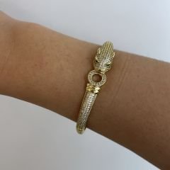 Özel Seri Zirkon Taşlı Blgr Kelepçe 17cm