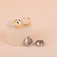 Özel Seri Kalın Halka Küpe 1,5cm