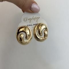 Özel Seri Oval Plaka Küpe