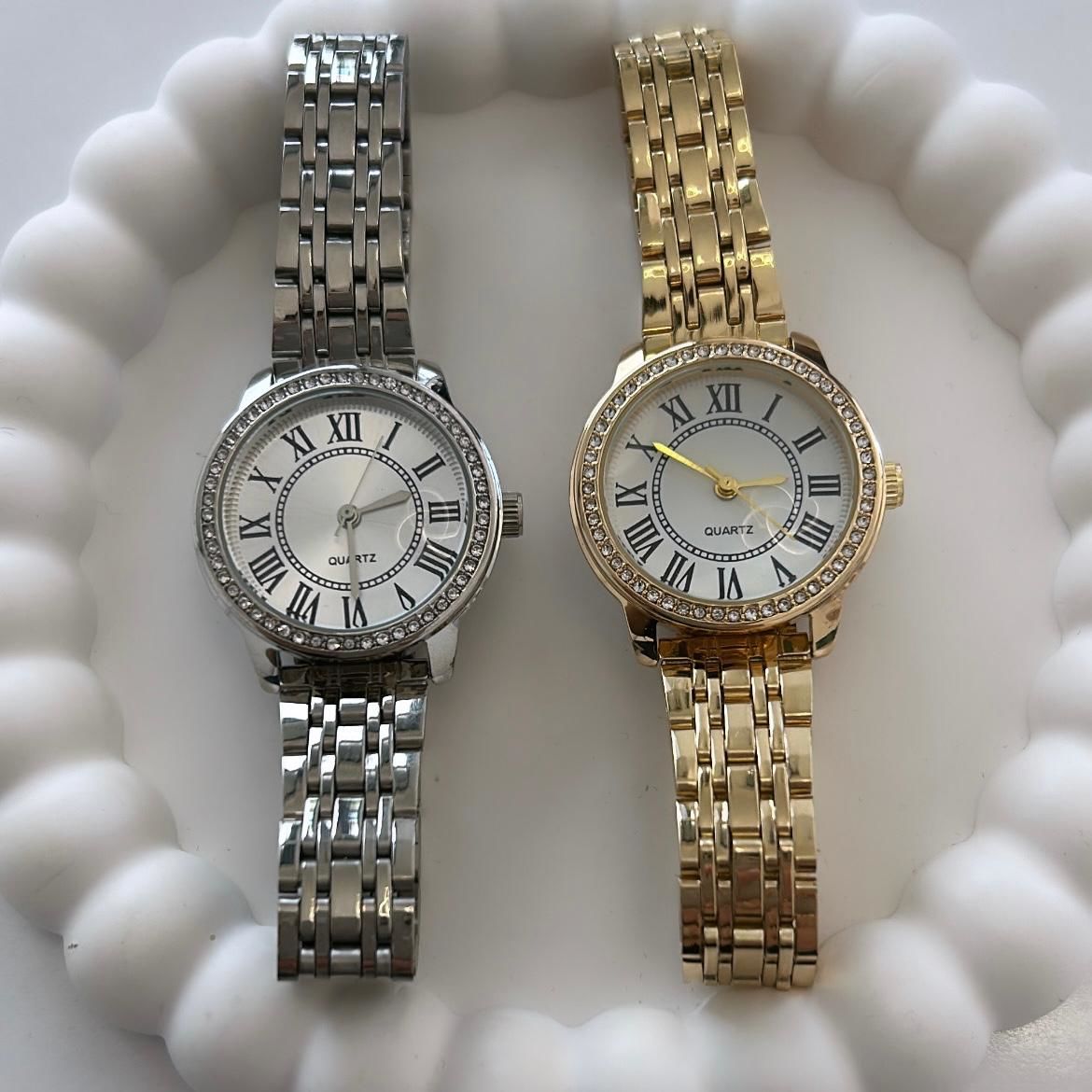 Roma Rakamlı Zirkon Taşlı Saat