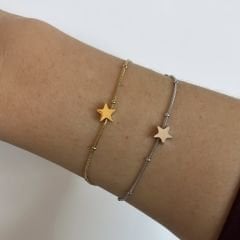 Çelik Yıldızlı Bileklik 21cm