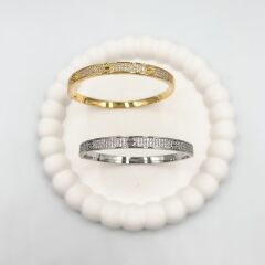 İthal Zirkon Taşlı Crt Kelepçe 17 cm