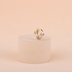 Özel Seri Zirkon Baget Taşlı Kıkırdak Küpe