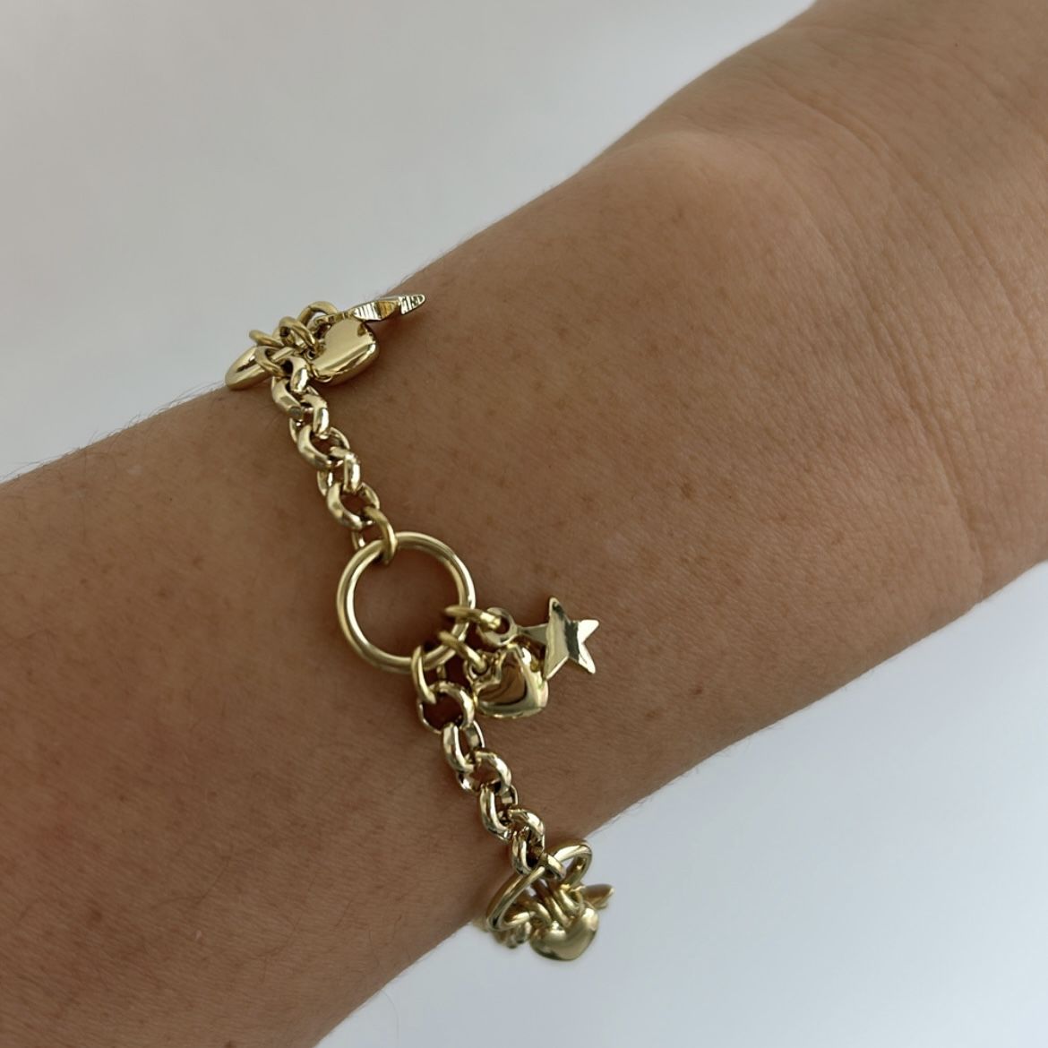 Vip Seri Kalpli Yıldızlı Bileklik 21 cm