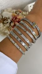 İthal Zirkon Taşlı  Kelepçe 17 cm