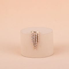 Özel Seri Zirkon Taşlı Yıldızlı  Kıkırdak Küpe