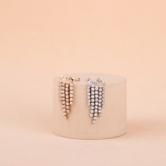 Özel Seri Zirkon Taşlı Yıldızlı  Kıkırdak Küpe