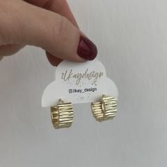 Özel Seri Tırtıklı Kalın Halka Küpe 2cm