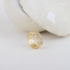 Özel Seri Zirkon Taşlı Zincir Yüzük