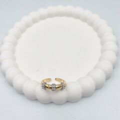 Özel Seri Zirkon Baget Taşlı Yüzük (AYARLI)