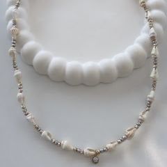 Deniz Kabuklu Dorika Kolye 45 cm