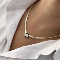 Özel Seri Baget Taşlı Serenay Kolye 45cm