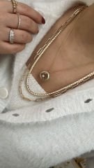 Vip Seri Yassı Zincir Kolye 60 cm